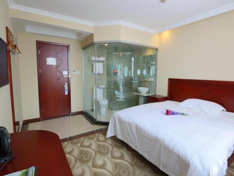 Greentree Inn Shanghai Pudong Airport Huaxia East Road Railway Station Shell Hotel Exterior foto